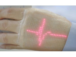 Японские учёные продемонстрировали электронную кожу с LED-индикацией